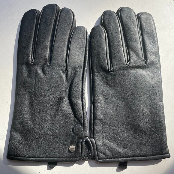 Calvin Klein Leather Gloves Mens Large (L) - Picture 1 of 4